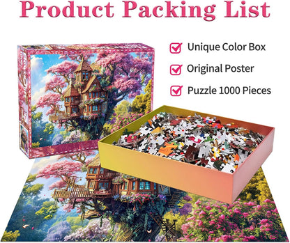 Jigsaw Puzzles for Adults 1000 Piece Puzzle for Adults 1000 Pieces Puzzle 1000 Pieces-Idyllic Rural Summer Landscape