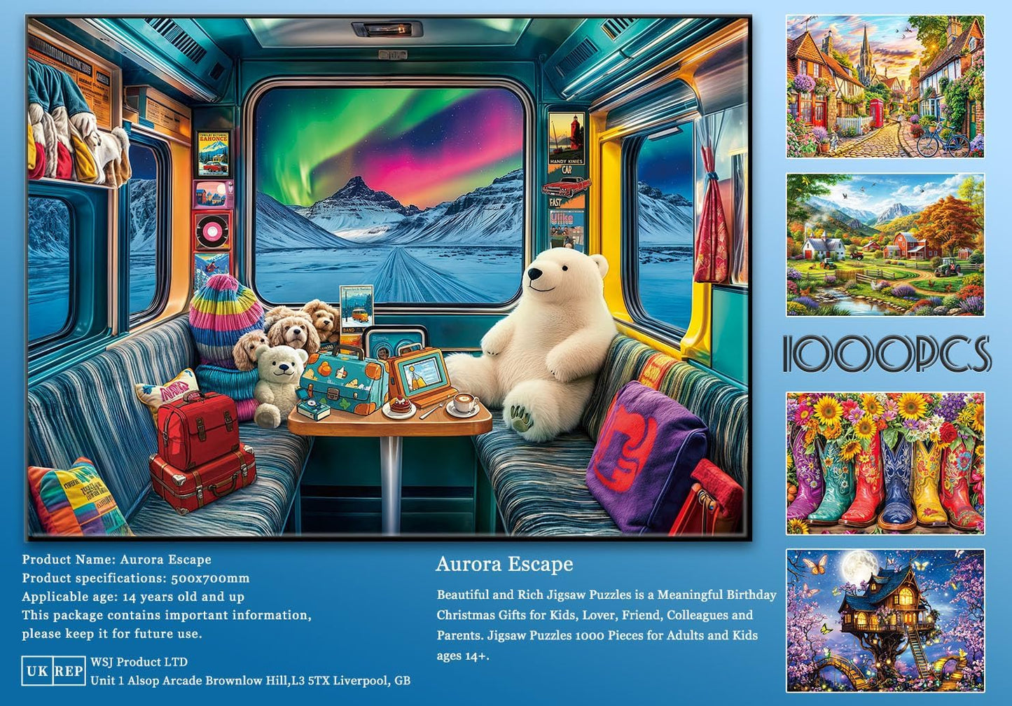 Jigsaw Puzzles for Adults 1000 Piece Puzzle for Adults 1000 Pieces Puzzle 1000 Pieces-Idyllic Rural Summer Landscape