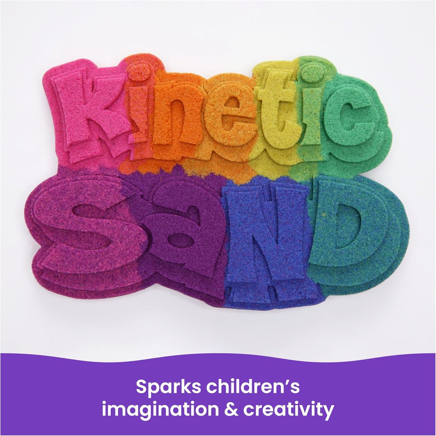 Kinetic Sand, 2lbs Green Play Sand, Moldable Sensory Toys for Kids, Resealable Bag (Packaging May Vary), for Ages 3 and up
