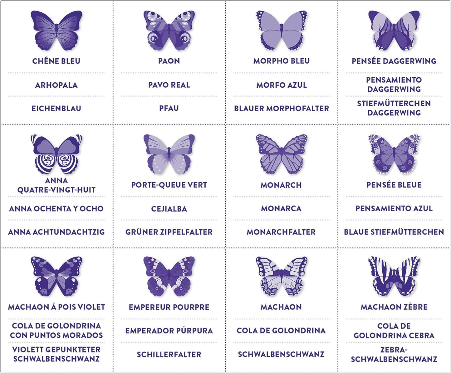 Mudpuppy Butterflies Shaped Memory Match, Multicolor