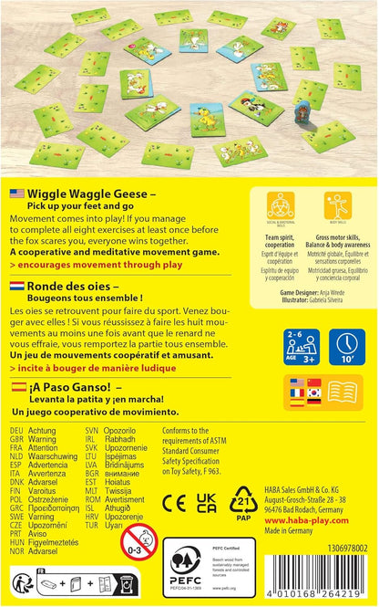 HABA Wiggle Waggle Geese Cooperative Movement Game for Ages 3+