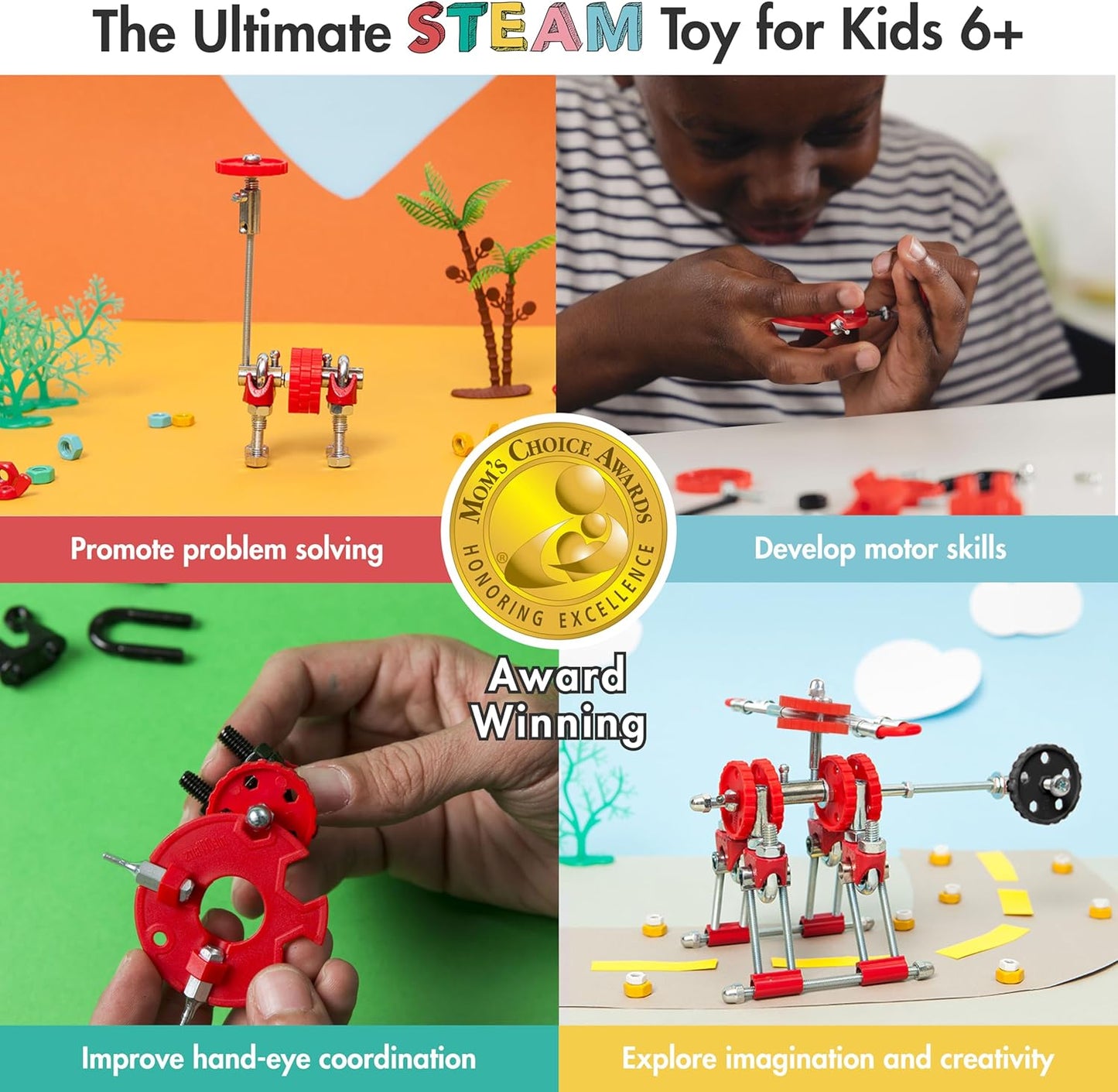 The Off Bits AirBit – Build Your Own Airplane! STEM Building Kit for Creative Kids 8-12 & Curious Adults, Fun Educational Gift for Boys & Girls