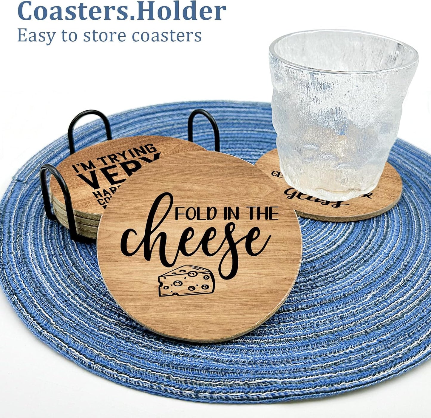 Golden Girls TV Show Merchandise,6 PCS Cork Coasters for Drinks,Funny Set with Coasters Holder,Golden Girls Fans Clean Dirty Dishwasher Magnet,Refrigerator Sign Kitchen Decor Gifts