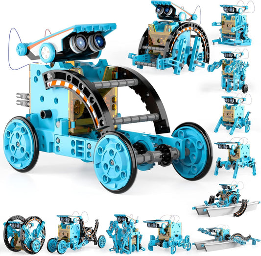 Lucky Doug Solar Power Robot Building Kits Toys for Boys Girls Ages 8-13, STEM Kit Gifts for Kids 8 9 10 11 12 13 Years, DIY Educational Science Building Robotic Set Gifts for Teenagers
