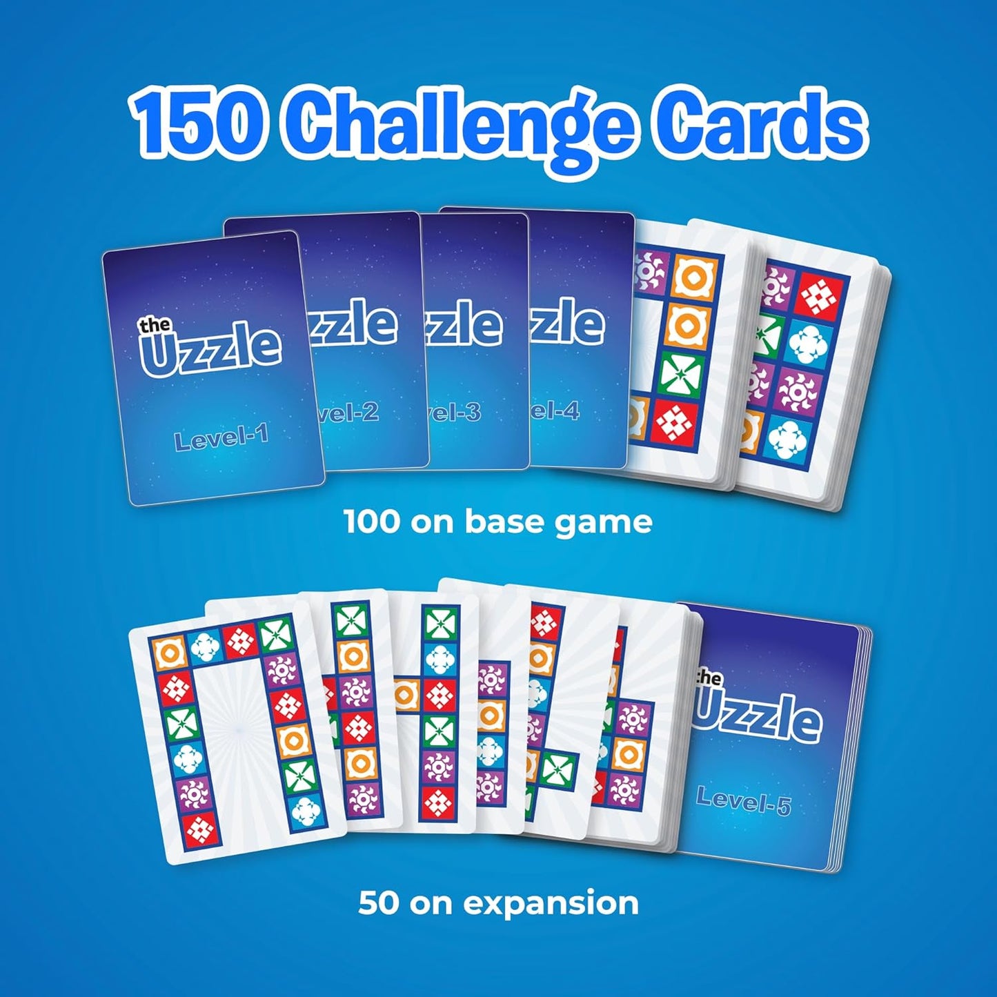 The Uzzle 3.0 Board Game, Family Board Games for Children & Adults, Block Puzzle Games for Ages 4+