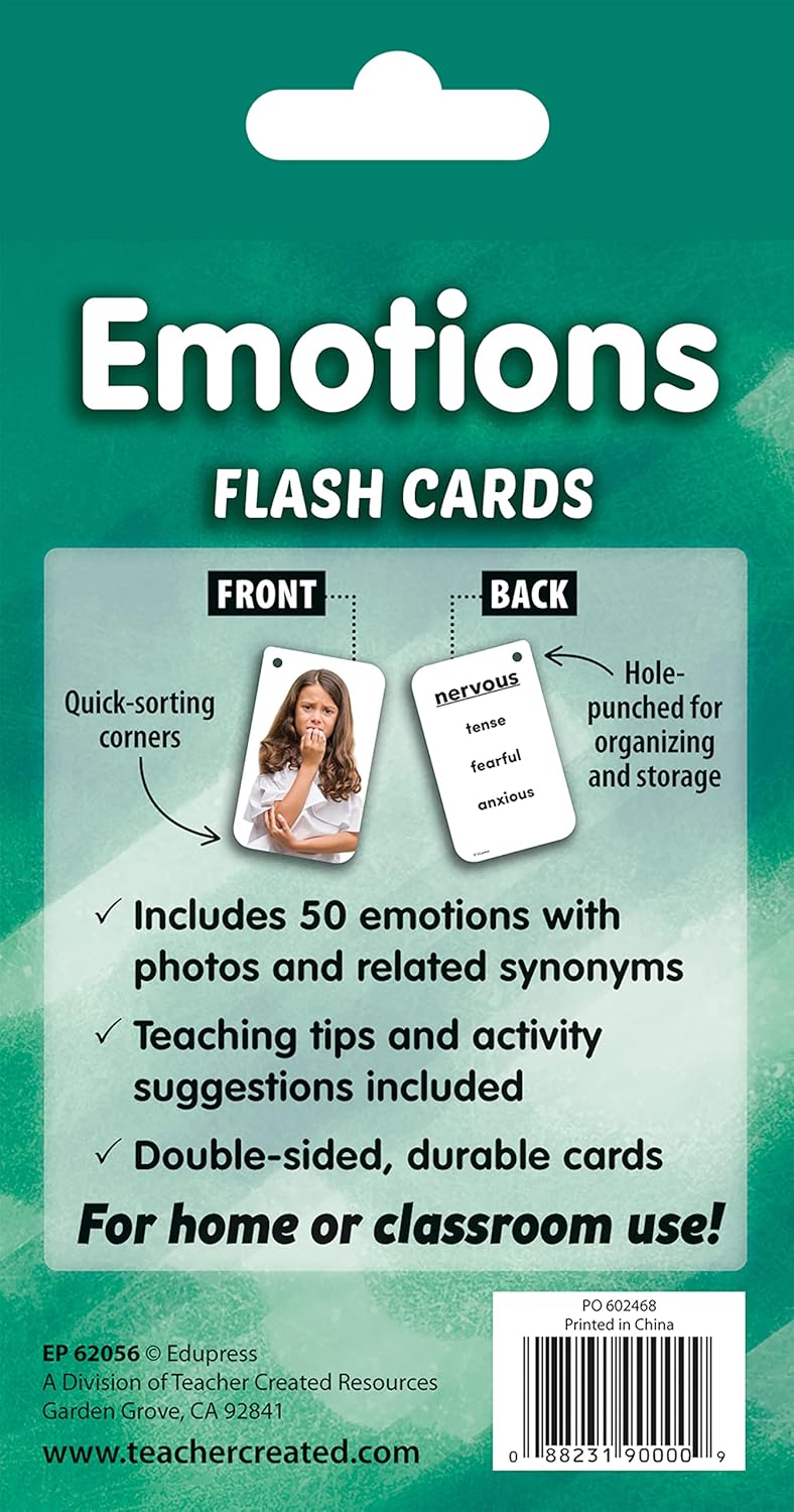 Teacher Created Resources Emotions Flash Cards (EP62056)