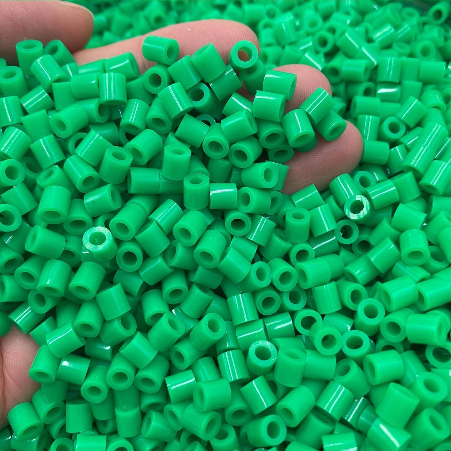OEEKOI 5500Pcs Fuse Beads - 5mm Bulk Melting Beads for Crafts, Ideal for Christmas Birthday Gifts,Clear