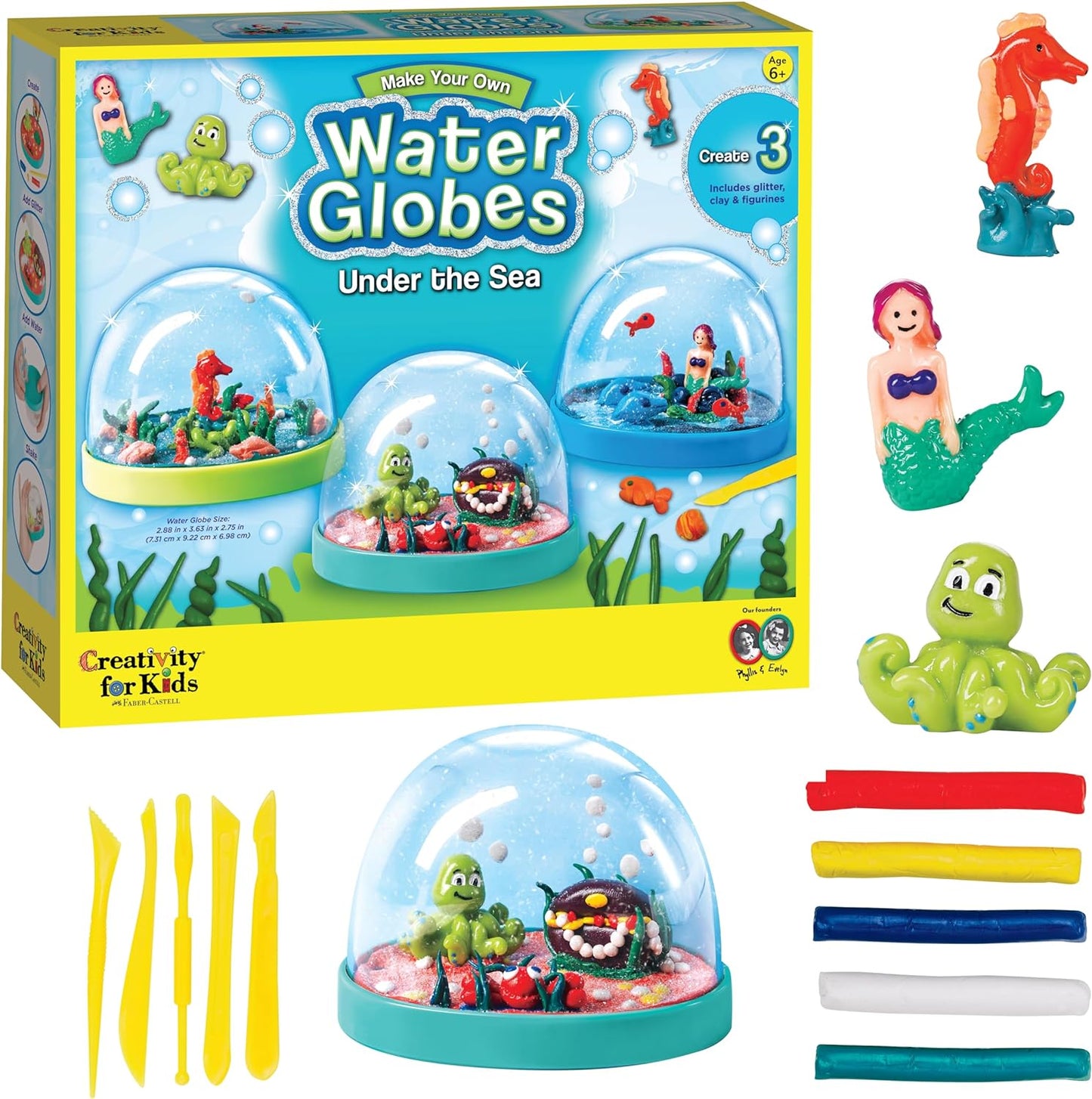 Creativity for Kids Make Your Own Water Globes: Magical Unicorns - Create 2 Snow Globe Unicorn Toys, Arts and Crafts and Girls Toys, Unicorn Gifts for Girls (Ages 6+)