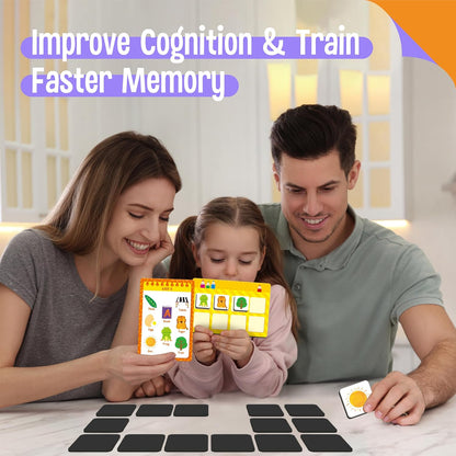 Magnetic Shopping List Game, Funny Spanish Groceries Matching Memory Game, Race to Collect Your Items Educational Toy for Boys & Girls at Home