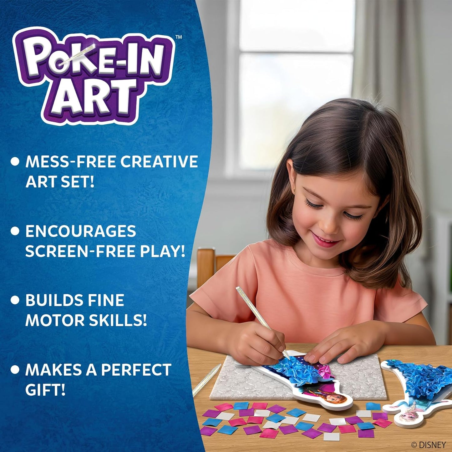 Skillmatics Poke-in Art - Magical Unicorn Dream Decor, Mess-Free Fun for Kids, DIY Wood Craft Kits, Screen-Free Activity, Gifts for Ages 4, 5, 6, 7, 8, 9