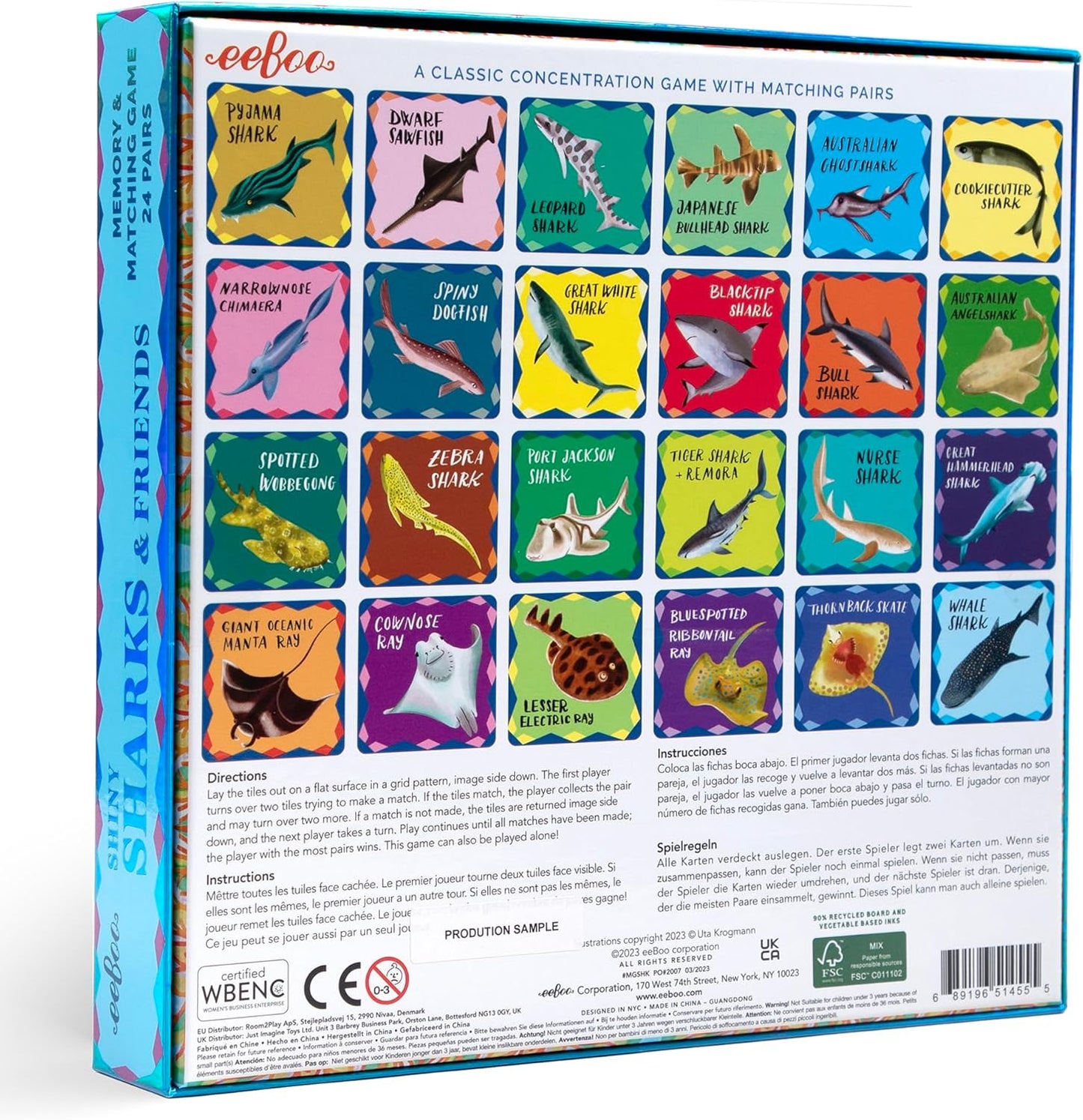 eeBoo: Memory and Matching Game - Life on Earth- 24 Pairs, Develops Recognition, Concentration, Memory & Vocabulary Skills, Age 3+