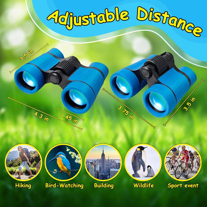 ESSENSON Binoculars for Kids Toys Gifts for Age 3-12 Years Old Boys Girls Kids Telescope Outdoor Toys for Sports and Outside Play, Bird Watching, Birthday Presents