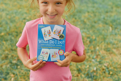 eeBoo: What Do I Do - 48 Conversation Flashcards, Develops Empathy Through Friendly Illustrations of Social Situations, Develop Social and Emotional Intelligence, for Ages 3 and up