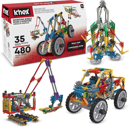 K'NEX - Adventure Wheels Building Set - 480 Pieces‚ STEM Building, Creative Construction Set‚ Ages 7+ - Amazon Exclusive