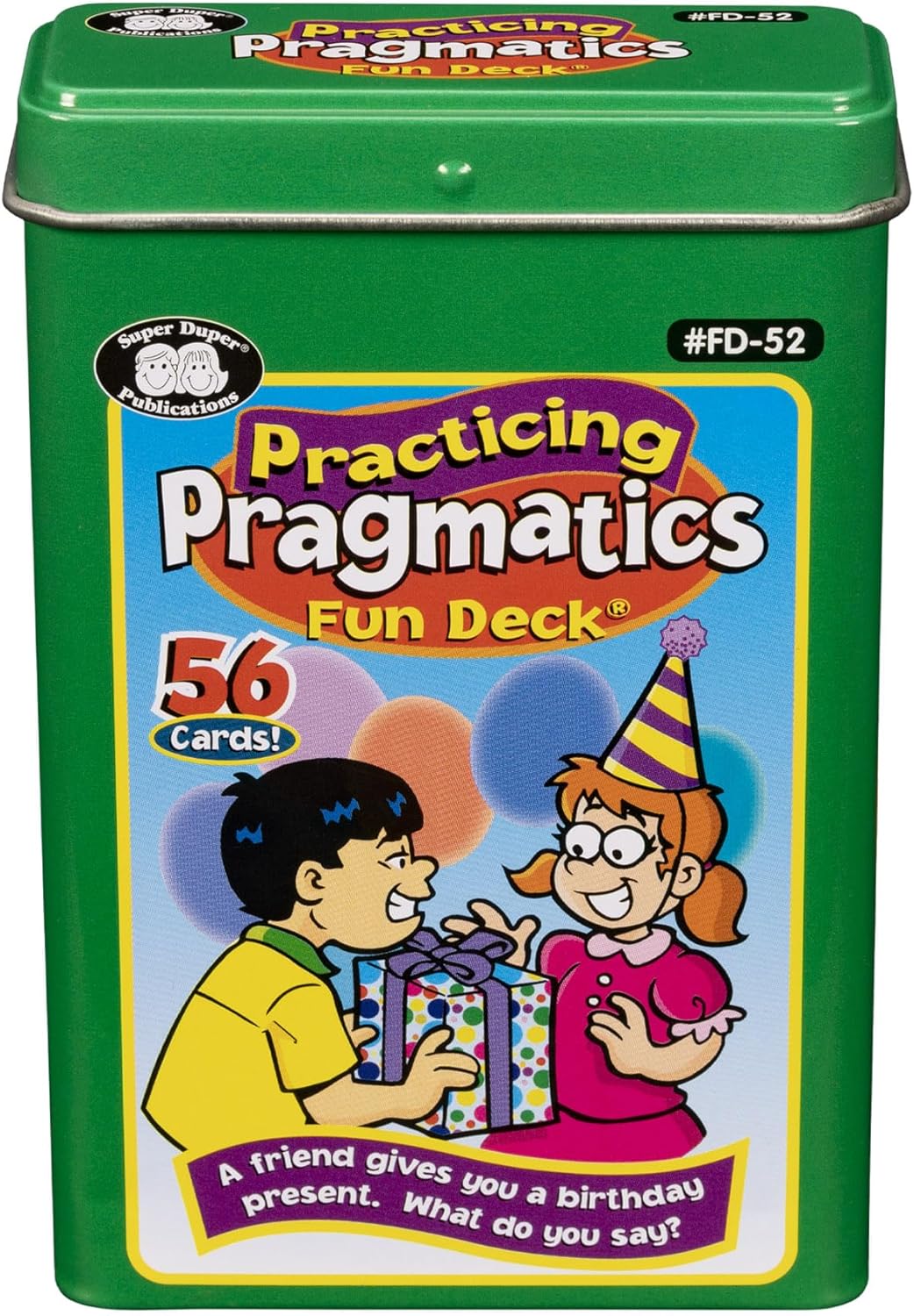 Super Duper Publications | Practicing Pragmatics Fun Deck | Conversation and Social Skills Flash Cards | Educational Learning Materials for Children