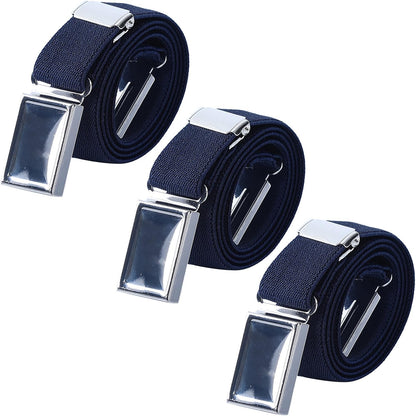 AWAYTR 3 PCS Kids Adjustable Magnetic Belts - Easy to Use Magnetic Buckle Belt for Boys and Girls