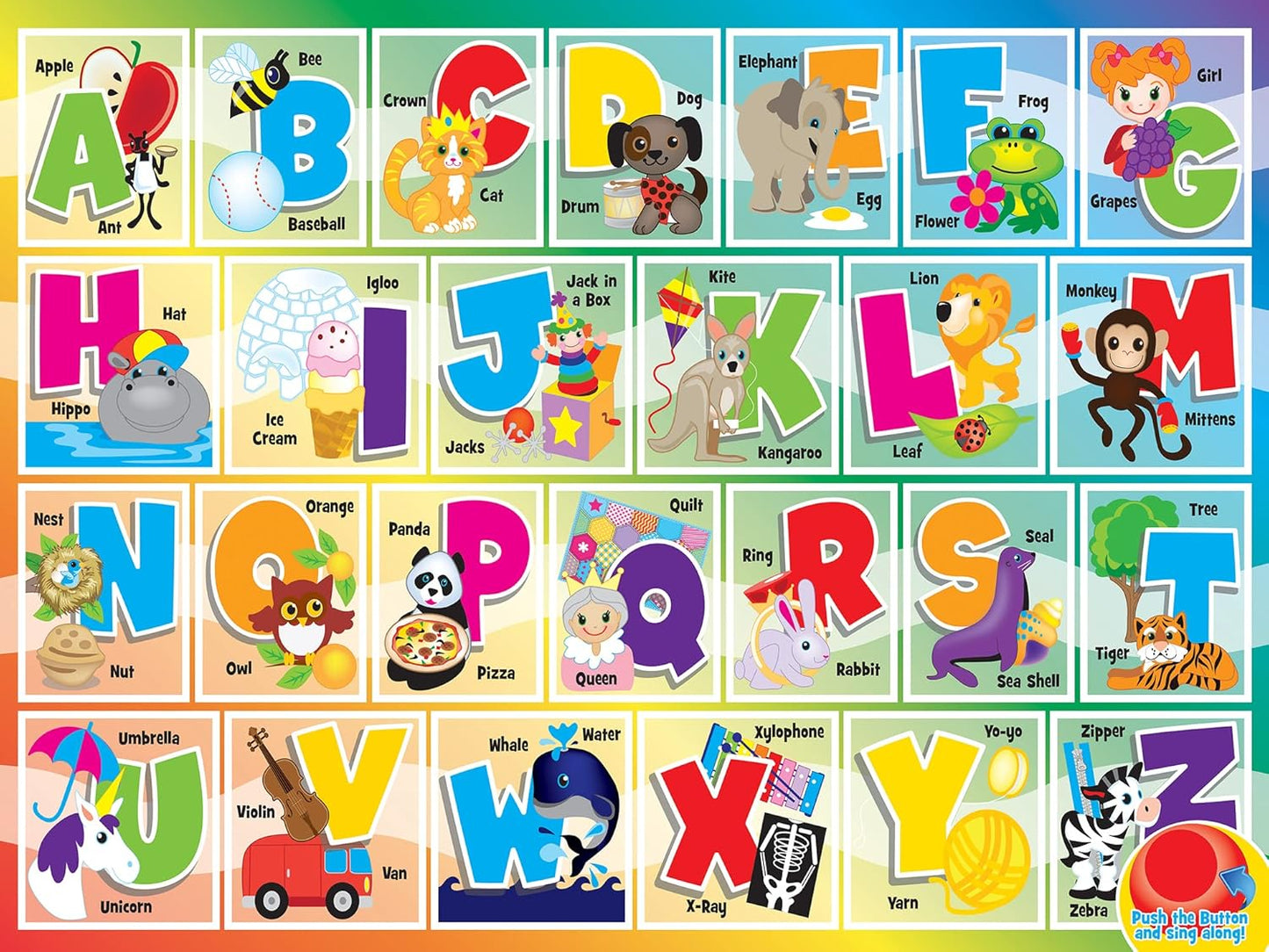 Masterpieces 24 Piece Old McDonald Sing-A-Long Sound Floor Puzzle for Kids - 18"x24"