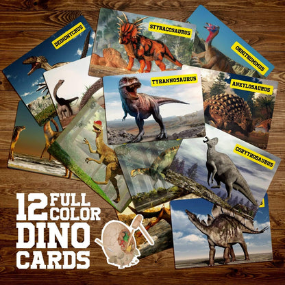 Dinosaur Egg Dig Kit, Unearth a Jumbo Dino Egg with 12 Unique Large Surprise Dinosaur Toys, Ideal Educational STEM Toys and Gifts for Kids Aged 5-7, Suitable for Party and Easter
