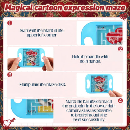JellyArch 24 Pcs Maze Puzzle Cube Bulk Maze Game Puzzle Educational Cube Handheld Brain Teaser Puzzles Escape Room Party Favor Graduation Classroom Exchange Gift for Students Adult Teacher(Classical)