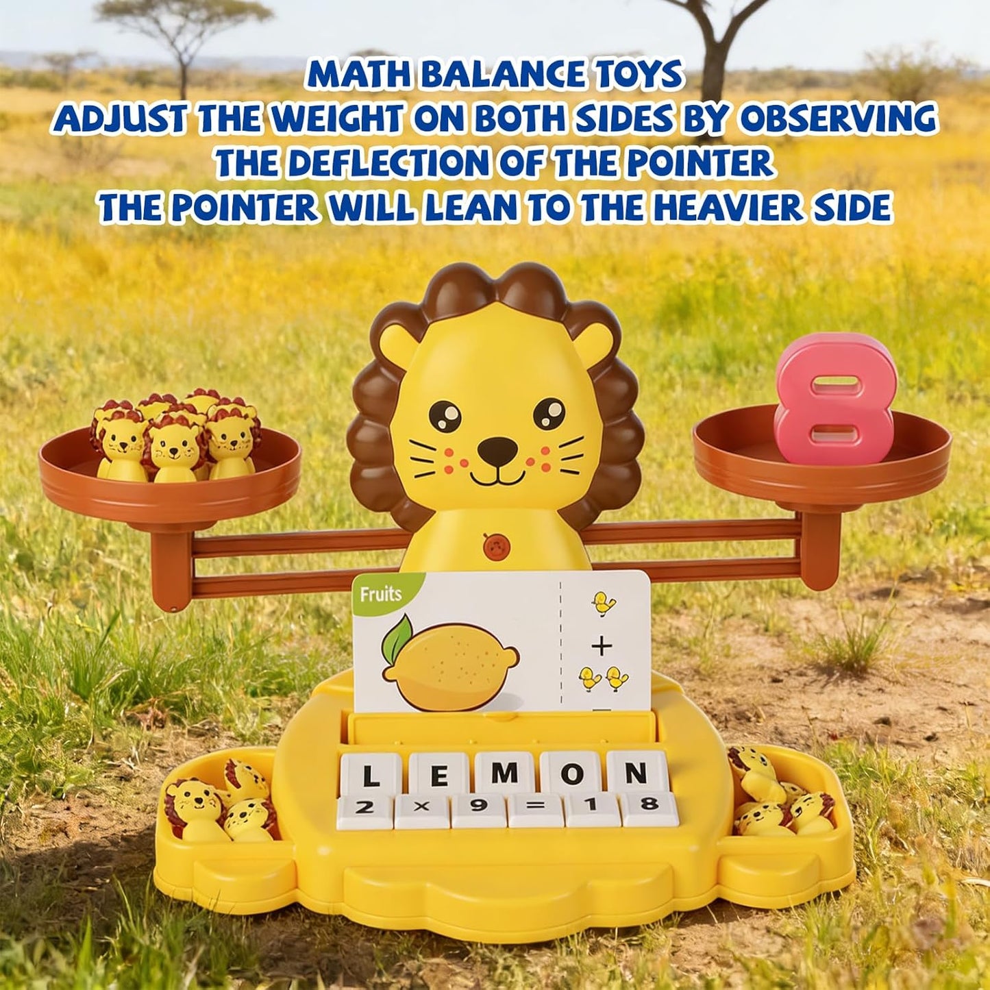 Snugzy Dinosaur Balance Counting Toys Math Game Montessori Toys Learning Games for Kids Educational Toy Gifts for Boys Girls Age 5-7