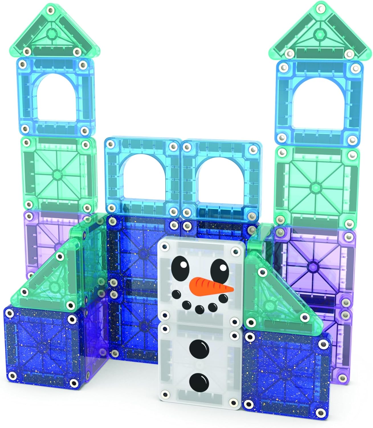 Magna-Tiles microMAGS 26-Piece Travel Magnetic Construction Set – Bold Colors, The Original Magnetic Building Brand