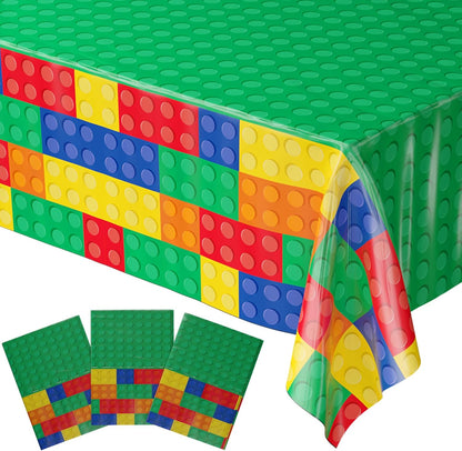 Blue Orchards Science Table Covers (Pack of 3) - 54"x108" XL - Science Birthday Party Decorations, Chemistry Party, Laboratory Theme Table Cloth