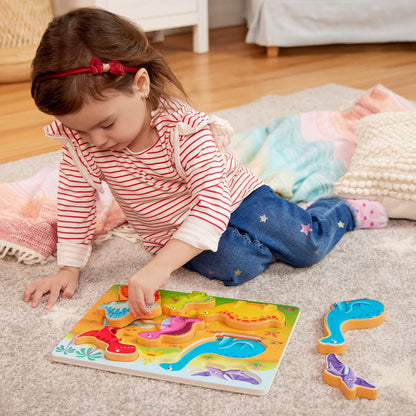B. toys – Peek & Explore – School BusChunky Puzzle for Toddlers,Educational & Developmental Toys for Kids – 2+ Years