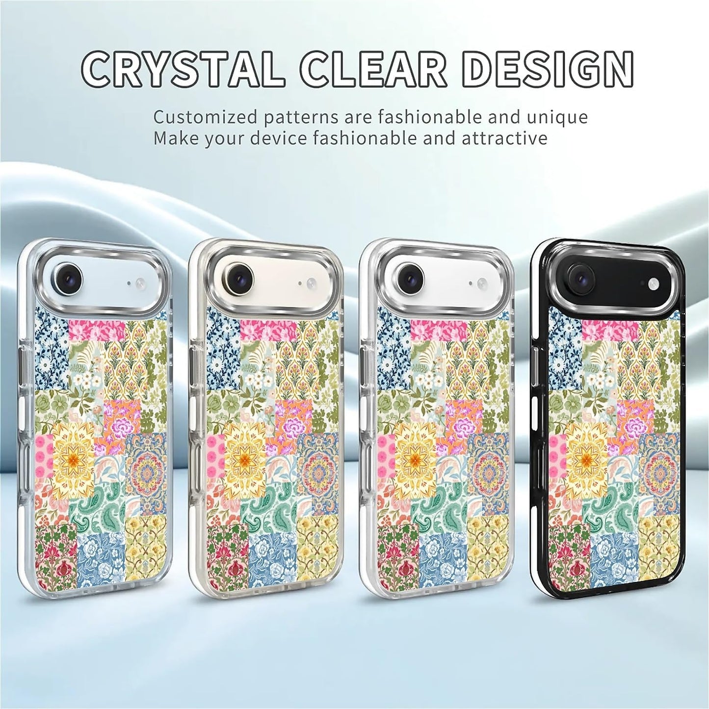 for iPhone 17 Pro Max Case [Compatible with Magsafe],Girls Women Clear Magnetic Case Silicone Shockproof Protective Cover with Pattern Colorful Motivational Letters
