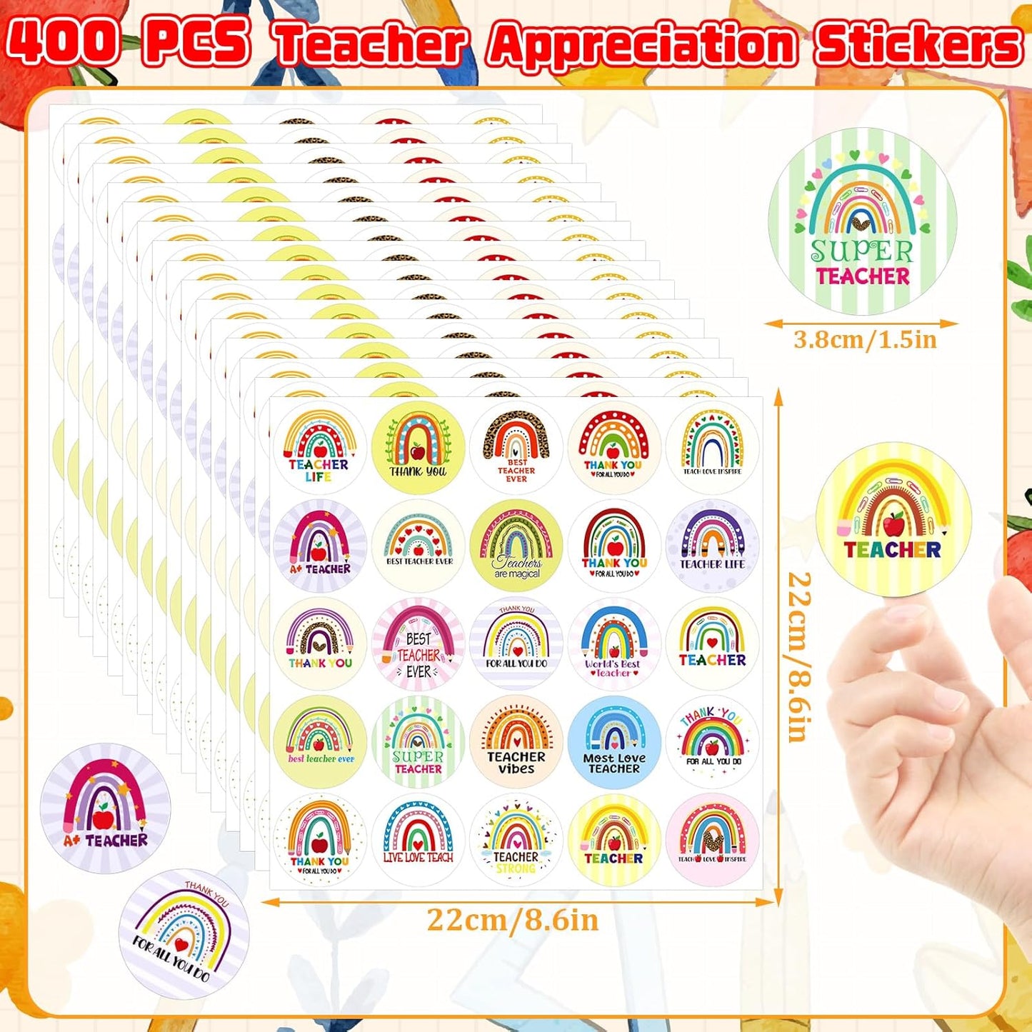 JULMELON 672 PCS Valentines Day Heart Stickers for Kids Conversation Heart Stickers Removable Labels Cards for Candy Envelopes Gifts Classroom Valentine’s Day Party Decorations