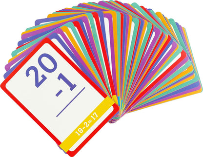Subtraction Flash Cards (60 cards, Grades K-2)