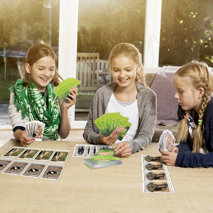 BenBen Go Fish Card Game for Kids, 104 Cards, Ocean Theme Memory Matching Game, Sea Animals Learning Playing Cards, Picture Cards with Real Photos, Fun Facts, 2-8 Players