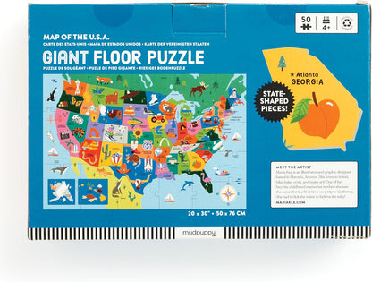 Mudpuppy Rescue Vehicles – 48 Piece Giant Floor Jigsaw Puzzle Featuring A Colorful Scene of Different Kinds of Rescue Transportation Vehicles and Adorable Rescue Characters