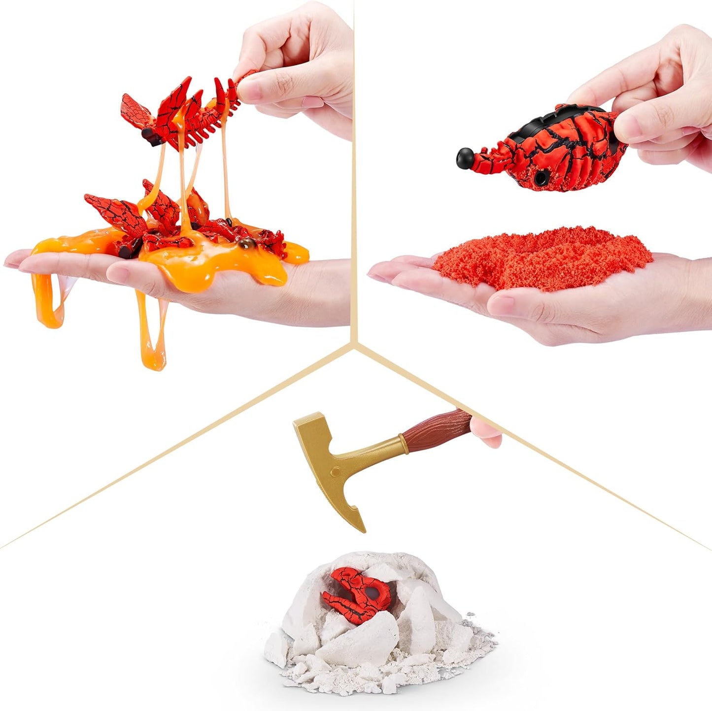 Robo Alive Volcano Dino Fossil Find Stegosaurus by ZURU Boys Age 5+ Dig and Discover, STEM -Excavate Prehistoric Fossils, Educational Toys, Great Science Kit Gift (Stegosaurus)