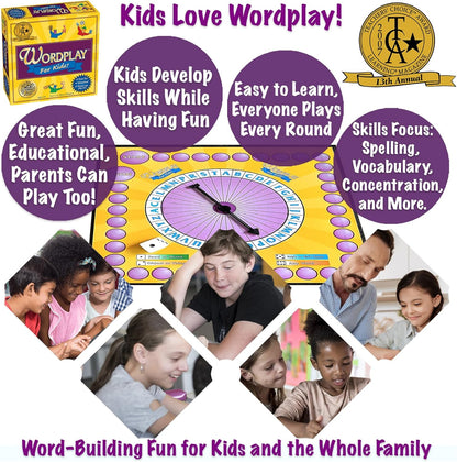 Wordplay for Kids — A Fast-Paced, Award-Winning Game Filled with Fun Word Challenges — Great for The Whole Family, Ages 6 & Up