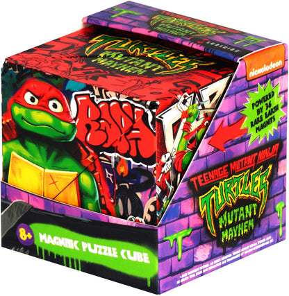 SHASHIBO Teenage Mutant Ninja Turtles Shape Shifting Box - STEM Magnetic Fidget Cube that Transforms Into Over 100 Shapes, Download Fun in Motion Toys Mobile App (Raphael)