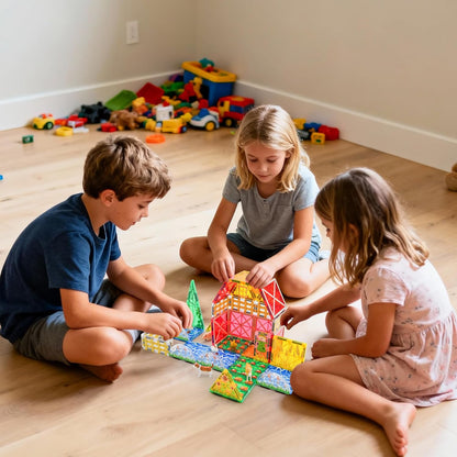 Farm Magnetic Tiles Toys 2026 3D STEM Educational Toys with Animals, Montessori Learning and Playing Toys for Kids, Preschool Toddlers Magnets Building Set, Ideal Gift for Boys Girls Ages 3-5 4-8 5-7