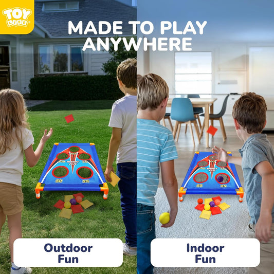 TOY Life Bean Bags Toss Carnival Games, Cornhole, Outdoor Toys for Kids Ages 4-8, Backyard Game Sports & Outdoor Play, Outside Toys for Ages 5-7, Family Lawn Yard Games Birthday Party, Gift for Boys