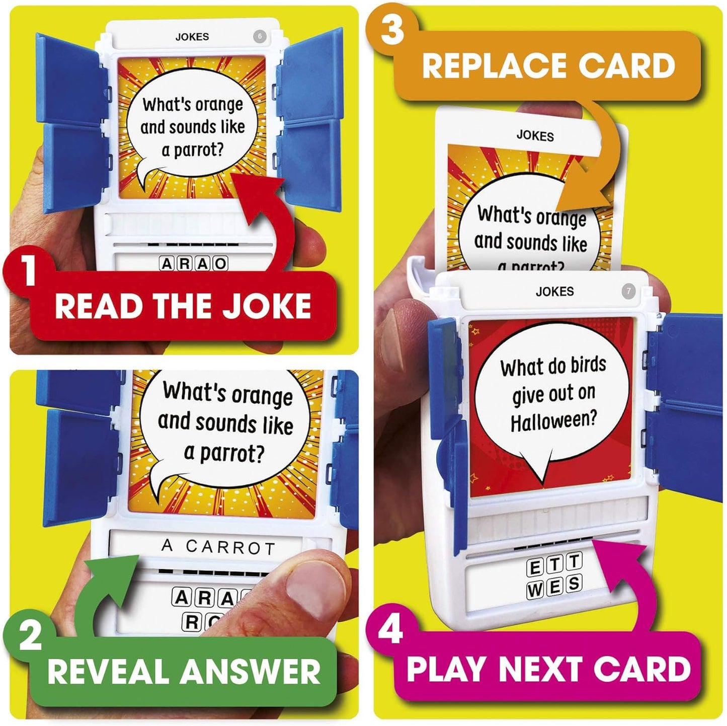 100 PICS Brain Teasers Travel Game - Solve 100 Puzzles | Flash Cards with Slide Reveal Case | Card Game, Gift, Stocking Stuffer | Hours of Fun for Kids and Adults | Age 6+