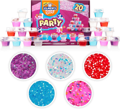 Elmer's Color Wheel Slime Kit, Includes Premade Slime, Clay Color Pigments, Scents, Sheet Labels, 24 Piece Kit - Arts & Crafts, Kids DIY Fun, Summer Activity