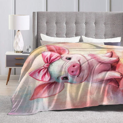 Bear Print Blanket Cute Baby Bear Fleece Throw Blanket Fuzzy Plush Super Soft Cozy Warm Decor Blanket Toddler Nursery Gifts for Boys Girls Kids Adult Men Women 40"x50"