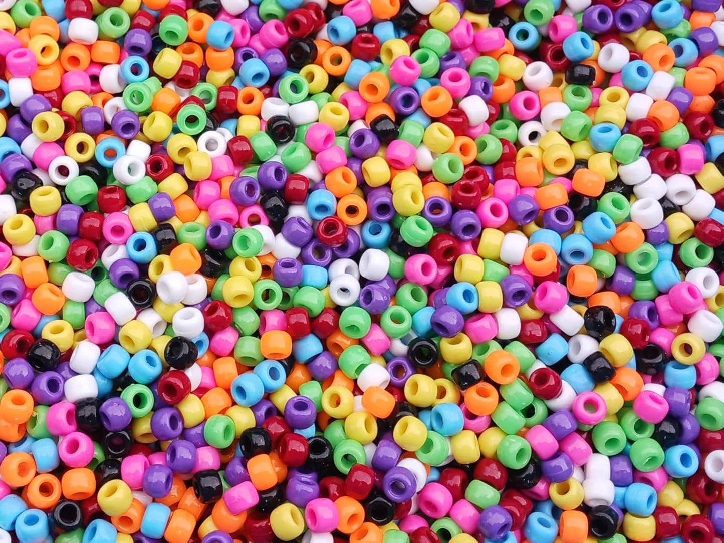 JOLLY STORE Crafts - Pony Beads, Easy-to-Use Reusable Jewelry-Making/Bracelet Beads for Art, Craft Decorations & More, 9 x 6 mm, Crafted in The USA, Opaque Tan, 500 pcs (Pack of 1)