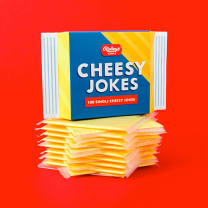 Ridley’s 100 Single Cheesy Joke Cards – Includes 100 Jokes for Kids and Adults, Funny Jokes for Family-Friendly Fun – Makes a Great Gift Idea