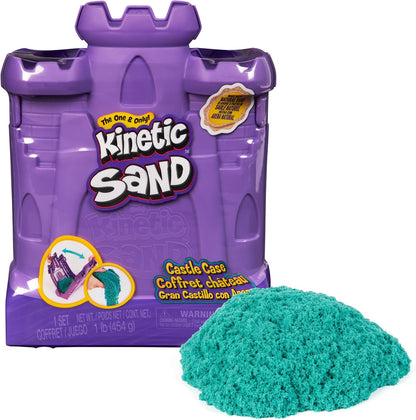 Kinetic Sand Mold n’ Flow with 1.5lbs Red & Teal Play Sand, 3 Tools, Sensory Toys for Kids Ages 3 and up
