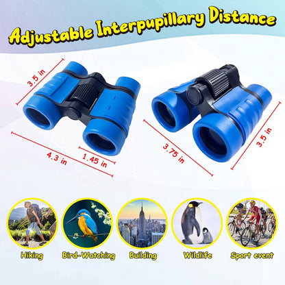 ESSENSON Binoculars for Kids Toys Gifts for Age 3, 4, 5, 6, 7, 8, 9, 10+ Years Old Boys Girls Kids Telescope Outdoor Toys for Sports and Outside Play, Bird Watching, Birthday Presents(Blue)