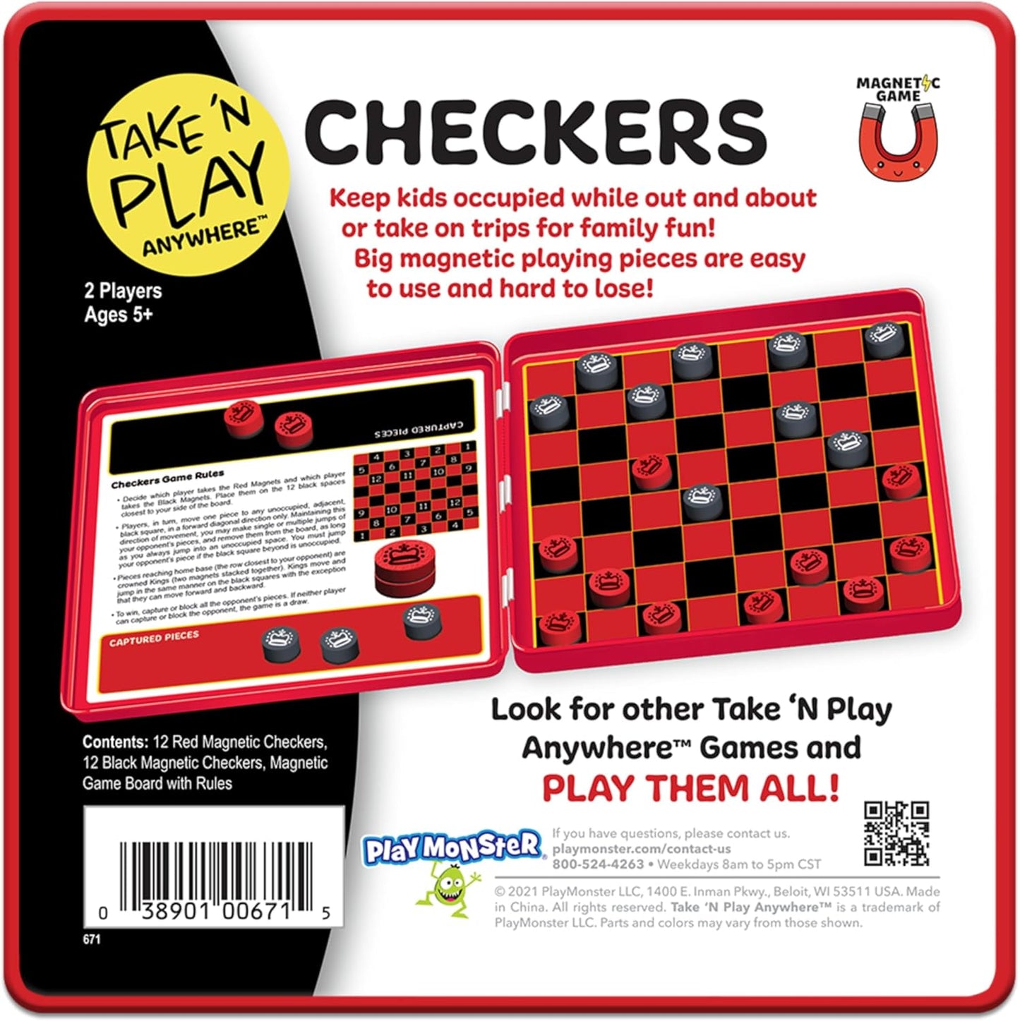 PlayMonster Take N Play Anywhere — Hangman — Easy to Use, Hard to Lose — Fun on the Go Travel Game — For Ages 5+