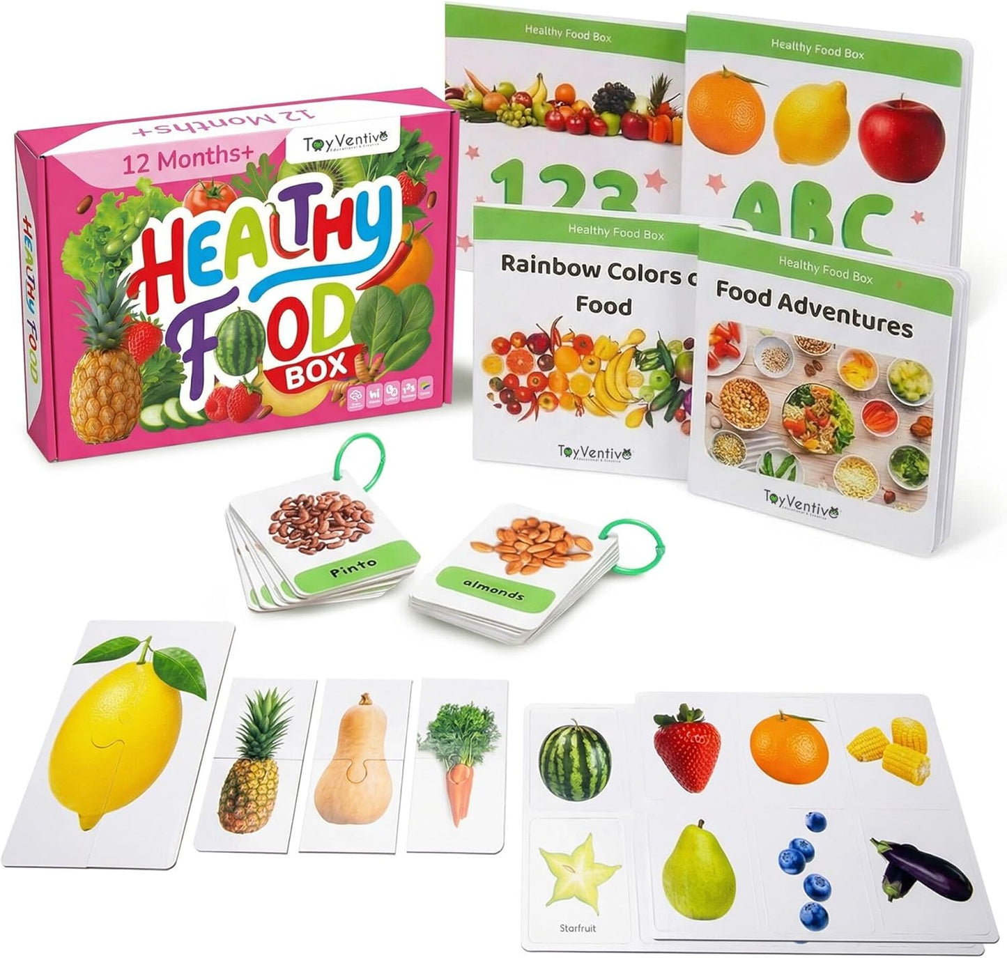 Preschool Montessori Learning Kit With Busy Book For Toddlers 1-3- Baby Flash Cards - Quiet Activity Books - Puzzles Ages 2-4 - Flashcards 3-5 Years - 1 Year Old Boy Gifts -1st Birthday Toys For Girls