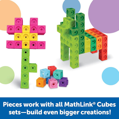 Learning Resources MathLink Cubes Kindergarten Math Activity Set Sea Adventures! - 115 Pieces, Age 5+, STEM Teaching Toys, Kindergartner Games