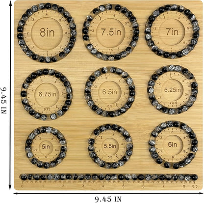 Petoysoso Bead Boards for Jewelry Making, Bamboo Beading Board for Bracelet & Necklace, Jewelry Making Supplies,Bead Tray Supplies