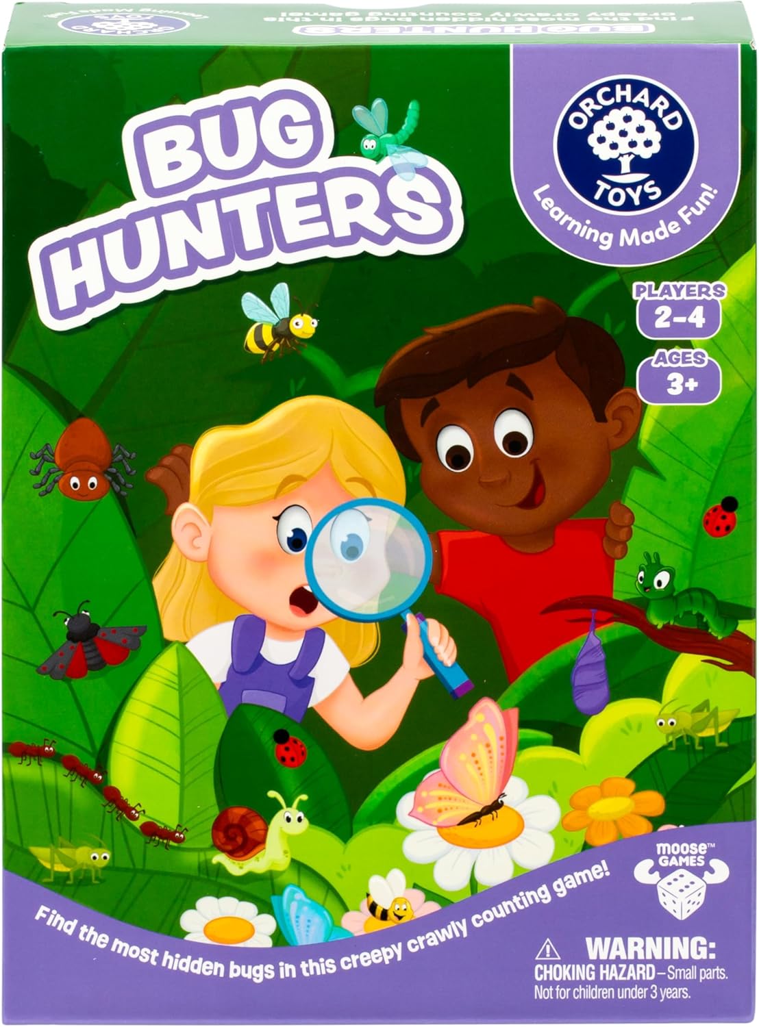 ORCHARD TOYS Moose Smelly Socks Game. Find Matching Pairs of Socks for Your Monsters! for Ages 3-6 and 2-4 Players