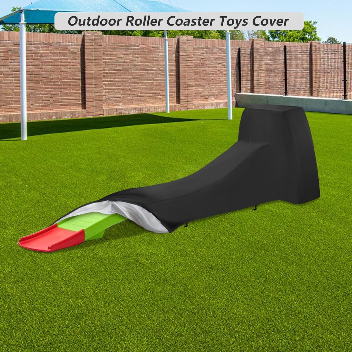 Toddler Roller Coaster Cover for Kids Up & Down Roller Coaster ,Waterproof Dust Proof Anti-UV Outdoor Roller Coaster Toys Cover,Cover only